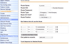 Asterisk Outbound Route Configuration